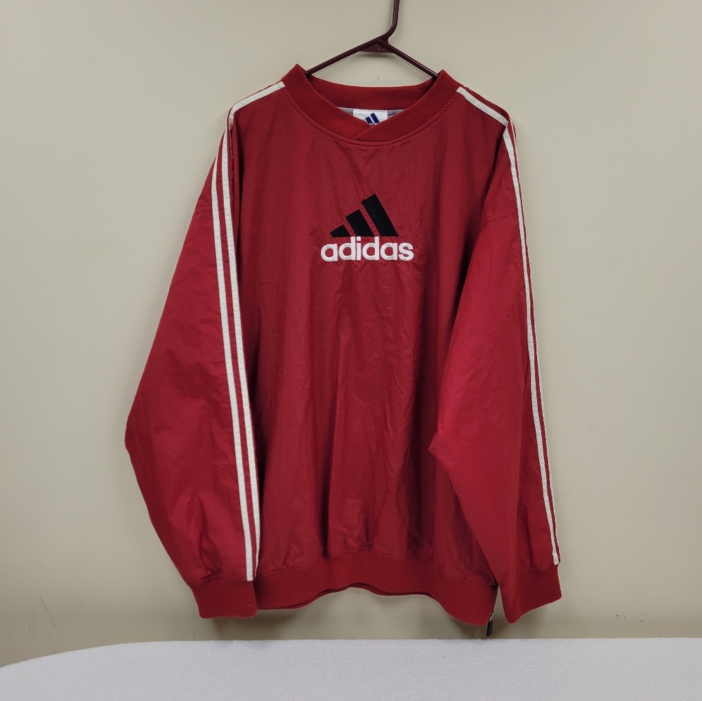 Men's adidas Athletic Warm Up Pullover Jacket